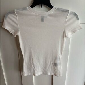 H&M White Short Sleeve Tee